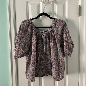 Dôen floral short sleeve blouse